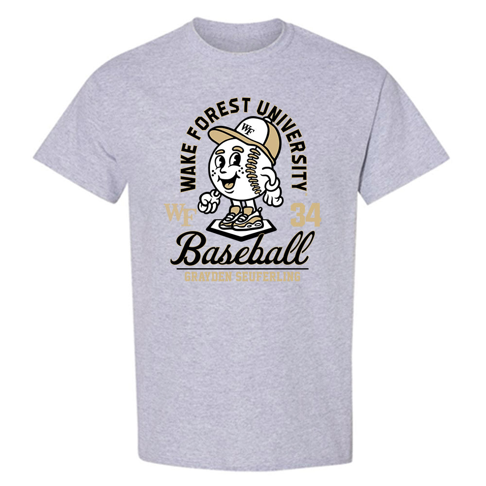 Wake Forest - NCAA Baseball : Grayden Seuferling - Fashion Shersey T-Shirt-0