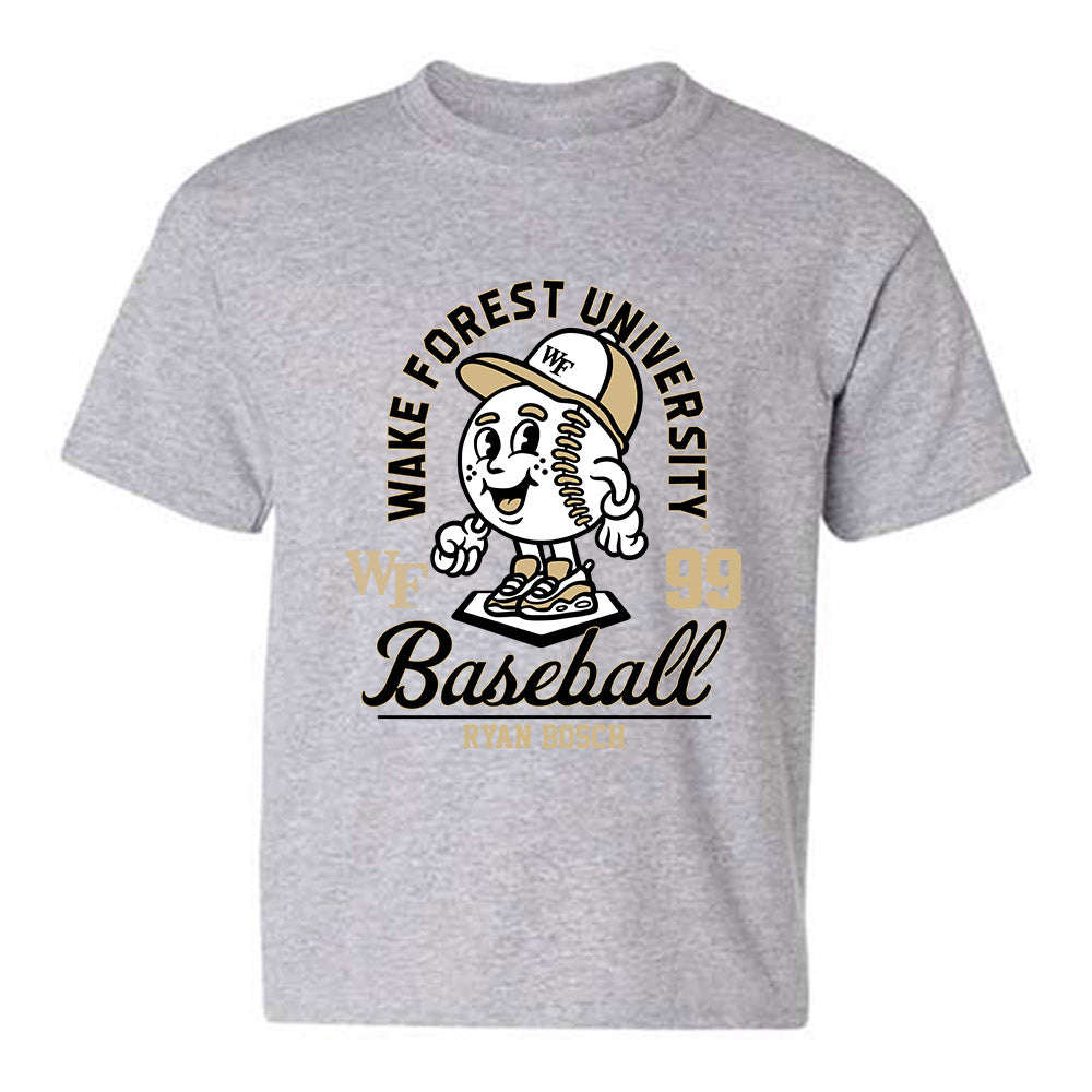 Wake Forest - NCAA Baseball : Ryan Bosch - Fashion Shersey Youth T-Shirt-0