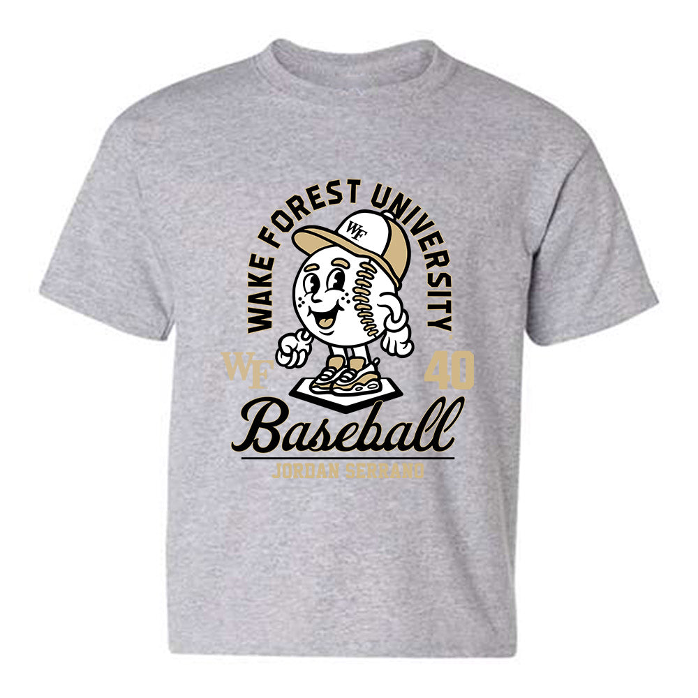 Wake Forest - NCAA Baseball : Jordan Serrano - Fashion Shersey Youth T-Shirt-0