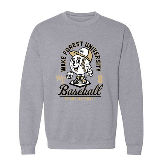 Wake Forest - NCAA Baseball : Brady Marshall - Fashion Shersey Crewneck Sweatshirt-0