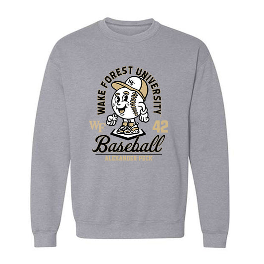 Wake Forest - NCAA Baseball : Alexander Peck - Fashion Shersey Crewneck Sweatshirt-0