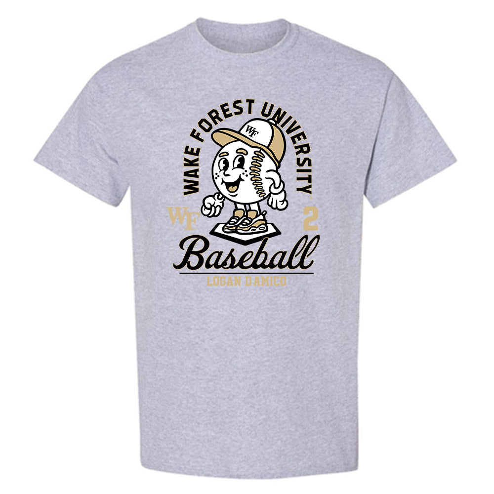 Wake Forest - NCAA Baseball : Logan D'Amico - Fashion Shersey T-Shirt-0