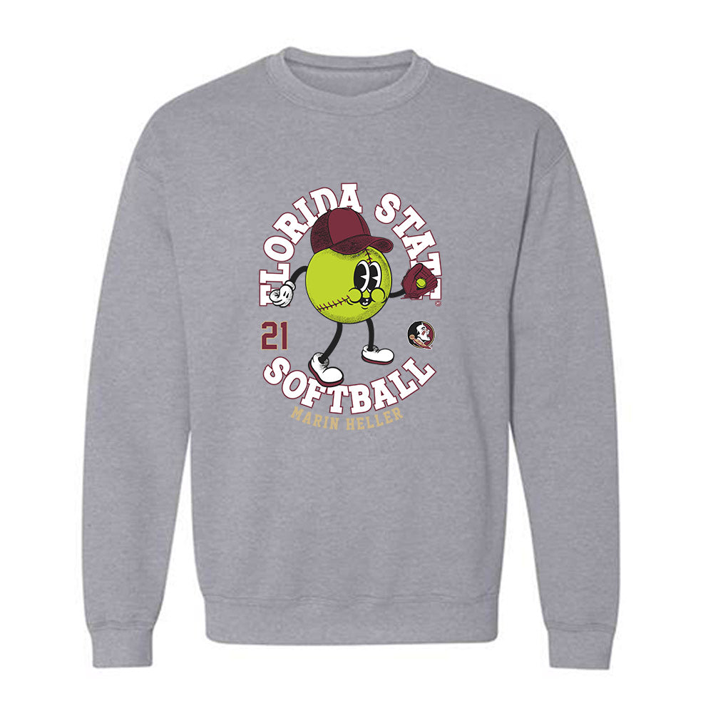 FSU - NCAA Softball : Marin Heller - Fashion Shersey Crewneck Sweatshirt-0