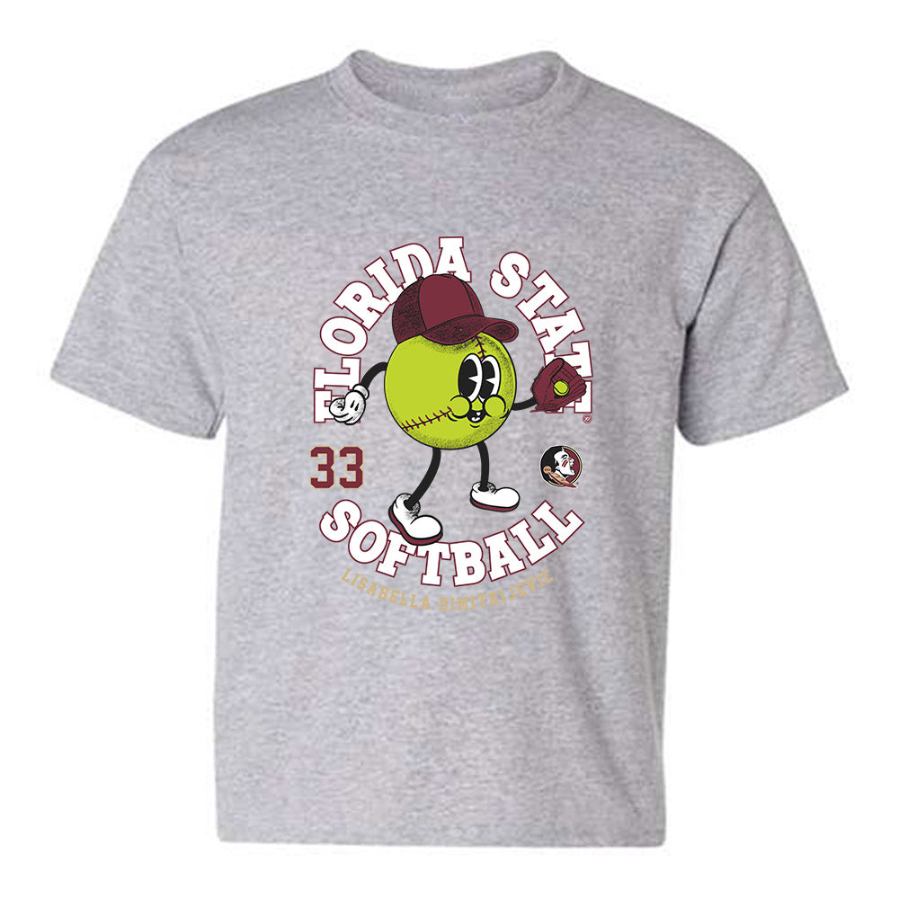FSU - NCAA Softball : Lisabella Dimitrijevic - Fashion Shersey Youth T-Shirt-0