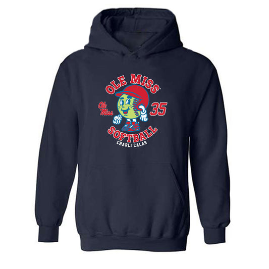 Ole Miss - NCAA Softball : Charli Calas - Fashion Shersey Hooded Sweatshirt-0