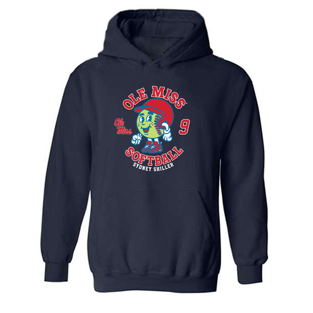 Ole Miss - NCAA Softball : Sydney Shiller - Fashion Shersey Hooded Sweatshirt-0