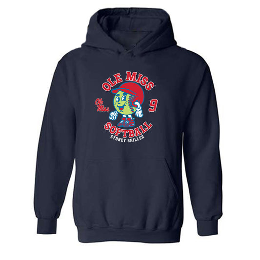 Ole Miss - NCAA Softball : Sydney Shiller - Fashion Shersey Hooded Sweatshirt-0