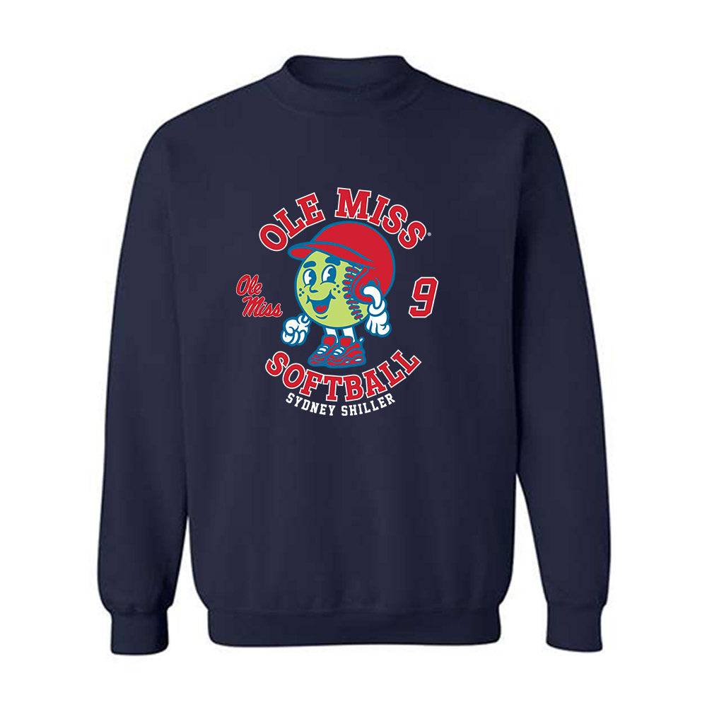 Ole Miss - NCAA Softball : Sydney Shiller - Fashion Shersey Crewneck Sweatshirt-0