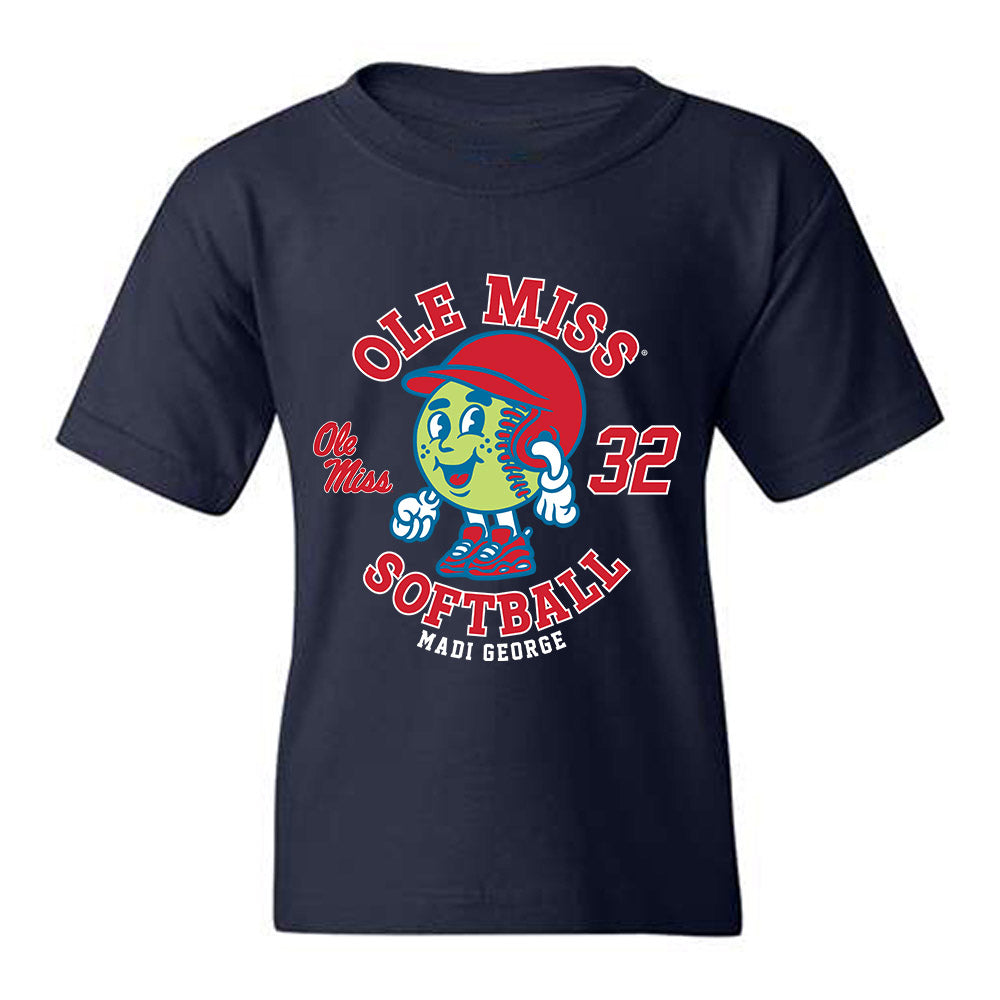Ole Miss - NCAA Softball : Madi George - Fashion Shersey Youth T-Shirt-0