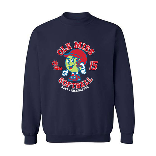 Ole Miss - NCAA Softball : Abby Lynch-Buxton - Fashion Shersey Crewneck Sweatshirt-0