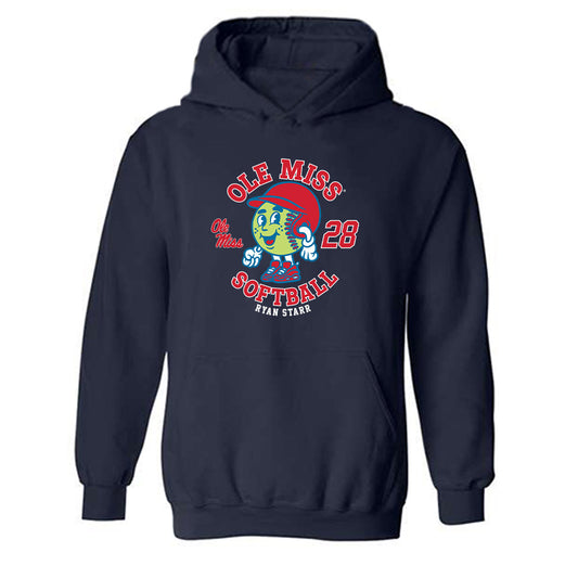Ole Miss - NCAA Softball : Ryan Starr - Fashion Shersey Hooded Sweatshirt
