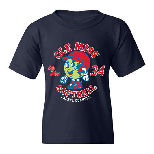Ole Miss - NCAA Softball : rachel connors - Fashion Shersey Youth T-Shirt-0