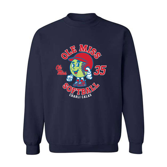 Ole Miss - NCAA Softball : Charli Calas - Fashion Shersey Crewneck Sweatshirt-0