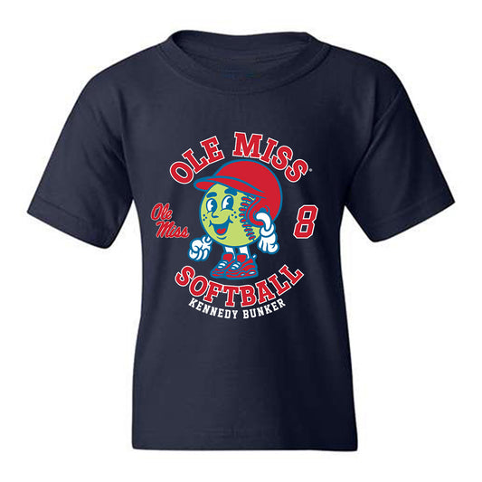 Ole Miss - NCAA Softball : Kennedy Bunker - Fashion Shersey Youth T-Shirt-0