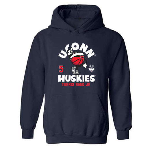 UConn - NCAA Men's Basketball : Tarris Reed Jr - Fashion Shersey Hooded Sweatshirt-0