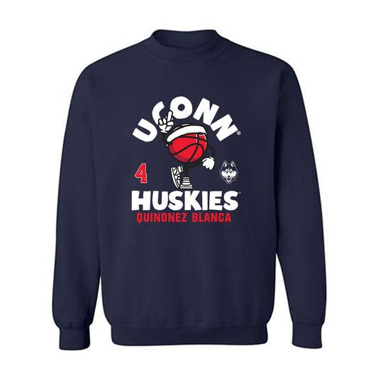 UConn - NCAA Women's Basketball : Quinonez Blanca - Fashion Shersey Crewneck Sweatshirt-0