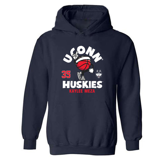 UConn - NCAA Women's Basketball : Kaylee Meza - Fashion Shersey Hooded Sweatshirt-0