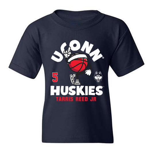 UConn - NCAA Men's Basketball : Tarris Reed Jr - Fashion Shersey Youth T-Shirt-0