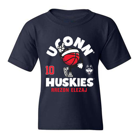 UConn - NCAA Men's Basketball : Rrezon Elezaj - Fashion Shersey Youth T-Shirt-0