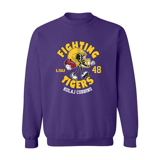 LSU - NCAA Football : Kolaj Cobbins - Fashion Shersey Crewneck Sweatshirt-0