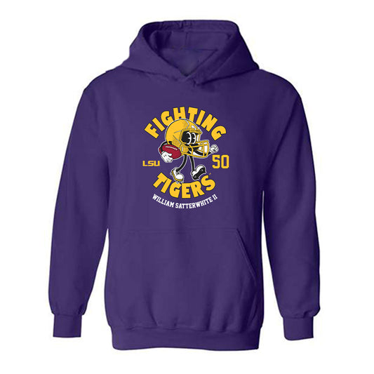 LSU - NCAA Football : William Satterwhite II - Fashion Shersey Hooded Sweatshirt-0