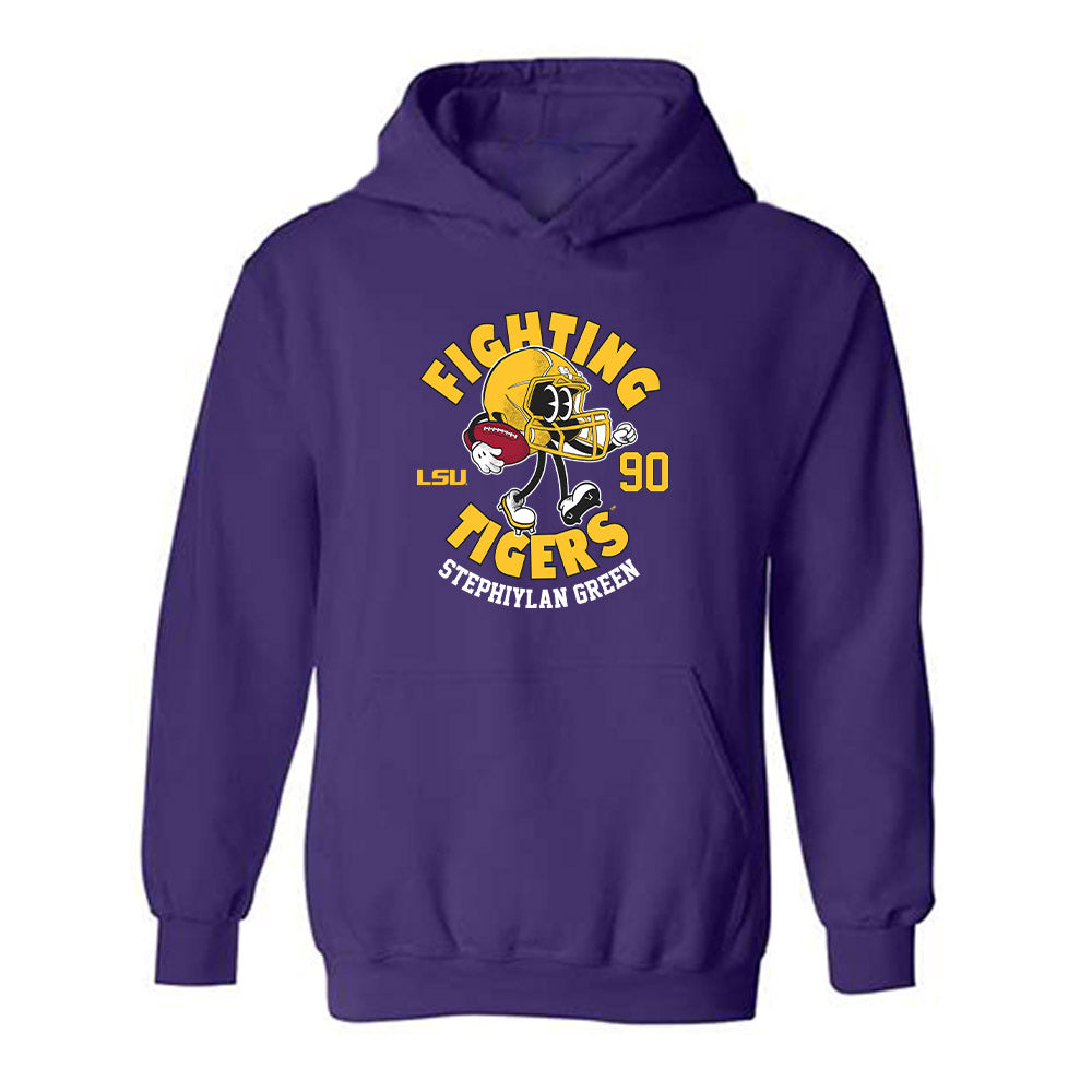 LSU - NCAA Football : Stephiylan Green - Fashion Shersey Hooded Sweatshirt-0