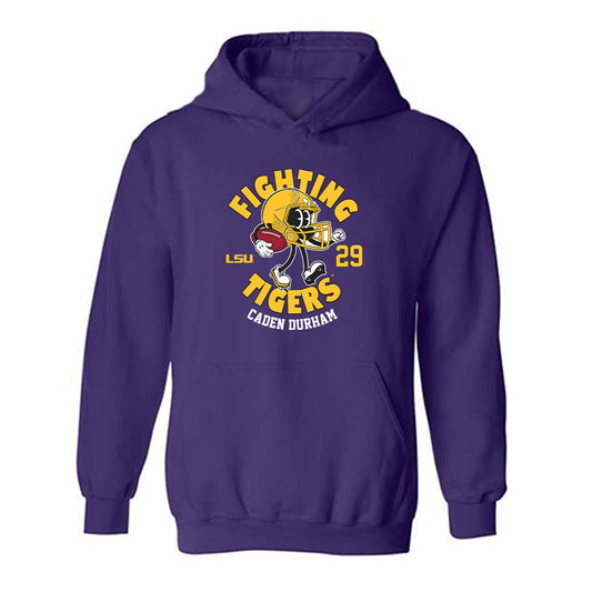 LSU - NCAA Football : Caden Durham - Fashion Shersey Hooded Sweatshirt-0