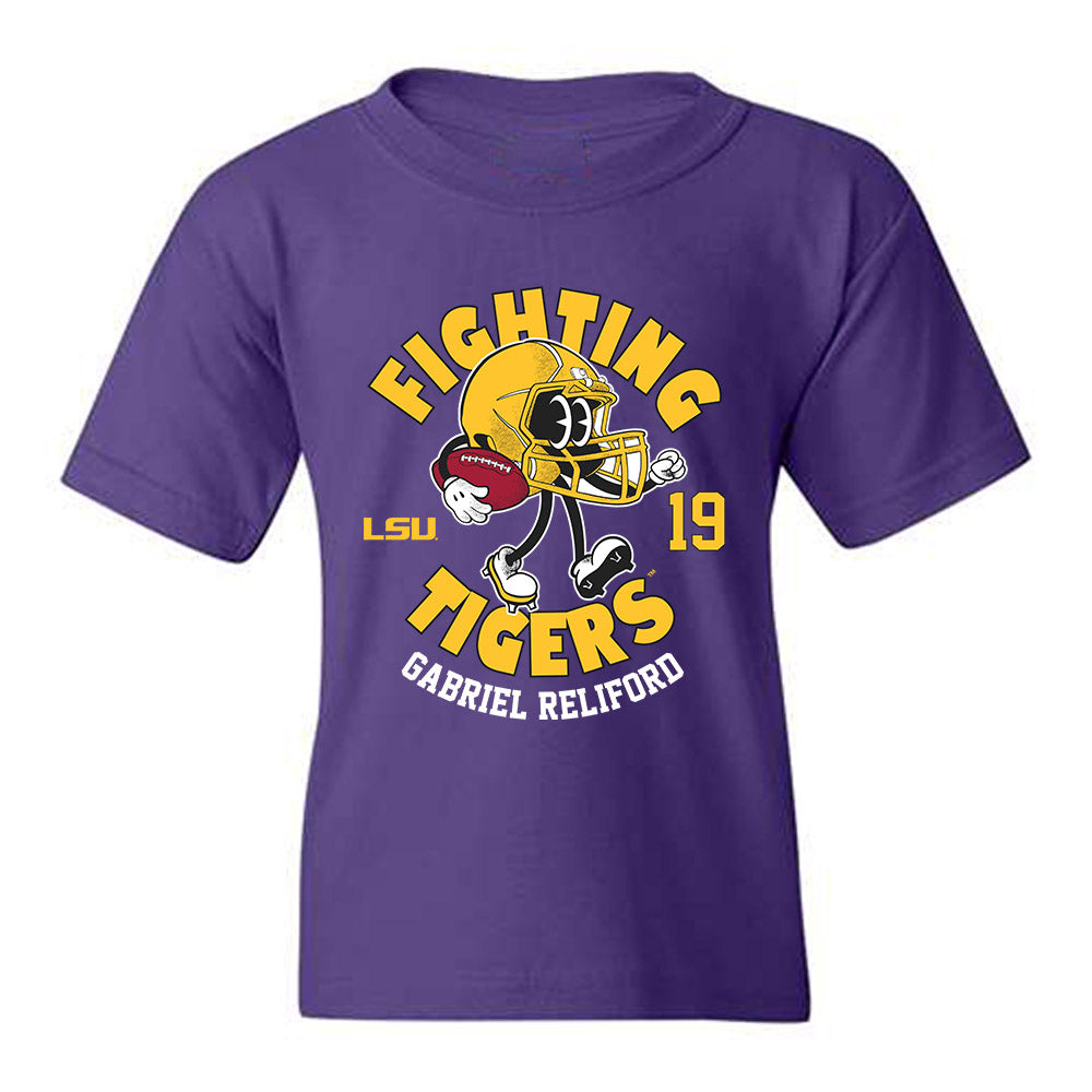 LSU - NCAA Football : Gabriel Reliford - Fashion Shersey Youth T-Shirt-0