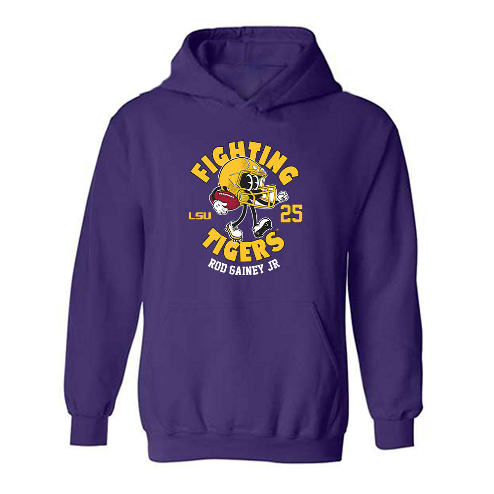 LSU - NCAA Football : Rod Gainey jr - Fashion Shersey Hooded Sweatshirt-0