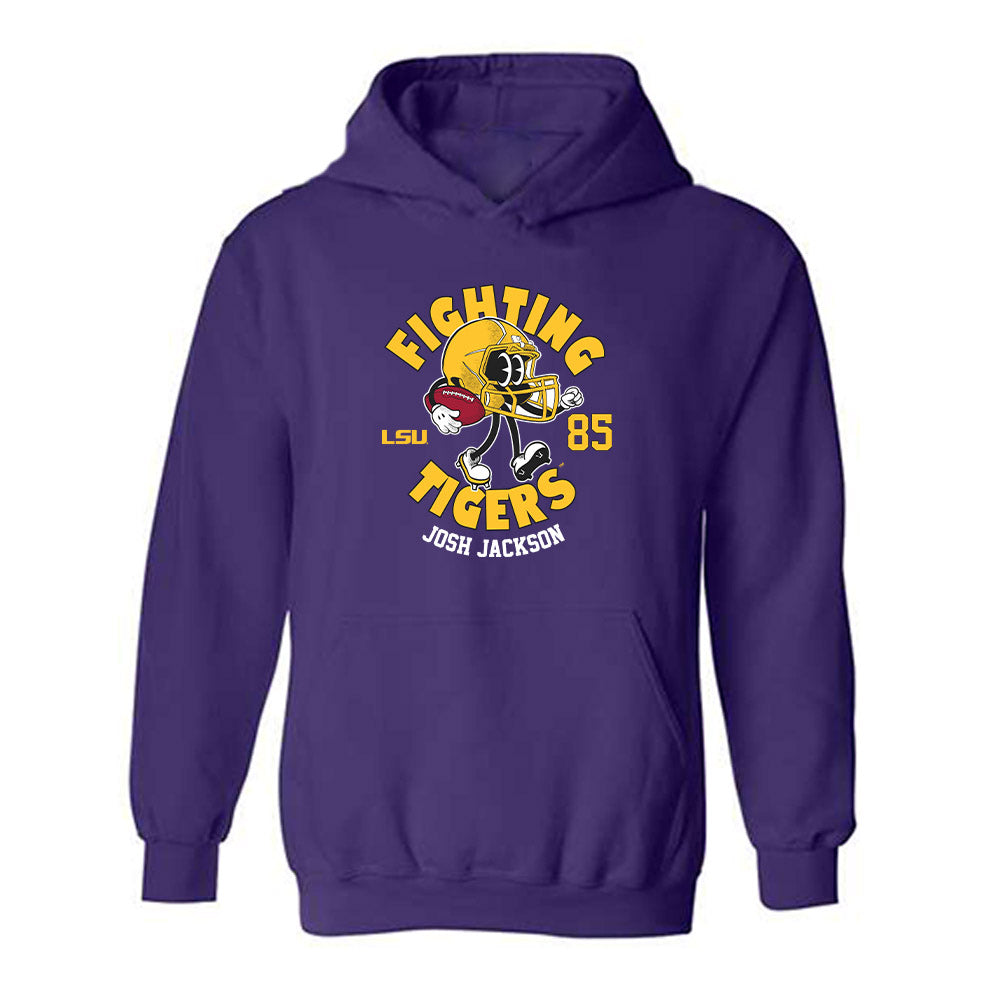LSU - NCAA Football : Josh Jackson - Fashion Shersey Hooded Sweatshirt-0