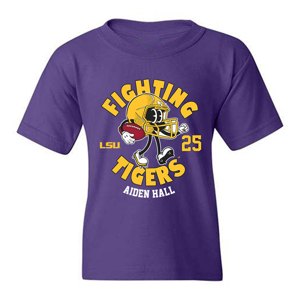 LSU - NCAA Football : Aiden Hall - Fashion Shersey Youth T-Shirt-0