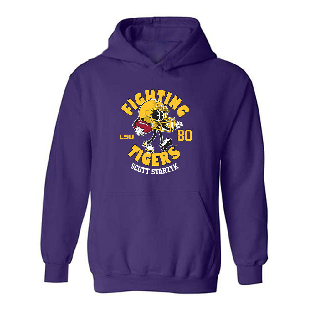 LSU - NCAA Football : Scott Starzyk - Fashion Shersey Hooded Sweatshirt-0