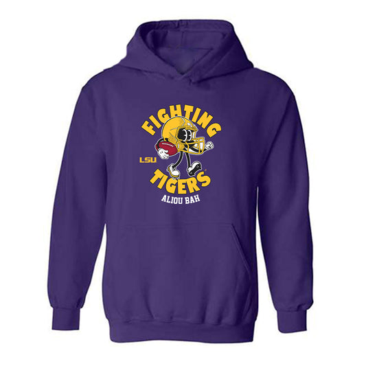 LSU - NCAA Football : Aliou Bah - Fashion Shersey Hooded Sweatshirt-0