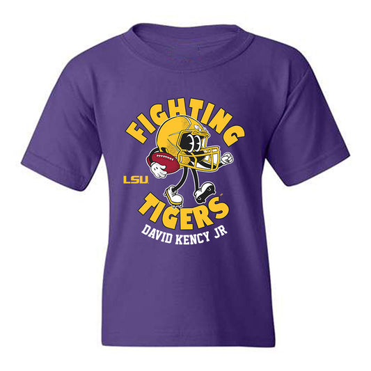 LSU - NCAA Football : David Kency Jr - Fashion Shersey Youth T-Shirt-0