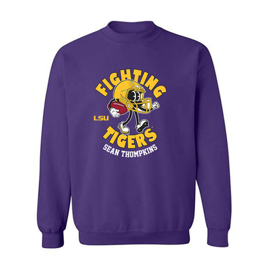 LSU - NCAA Football : Sean Thompkins - Fashion Shersey Crewneck Sweatshirt-0