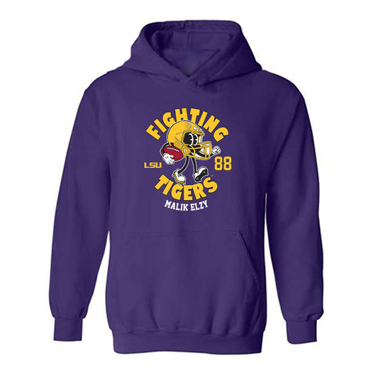 LSU - NCAA Football : Malik Elzy - Fashion Shersey Hooded Sweatshirt-0
