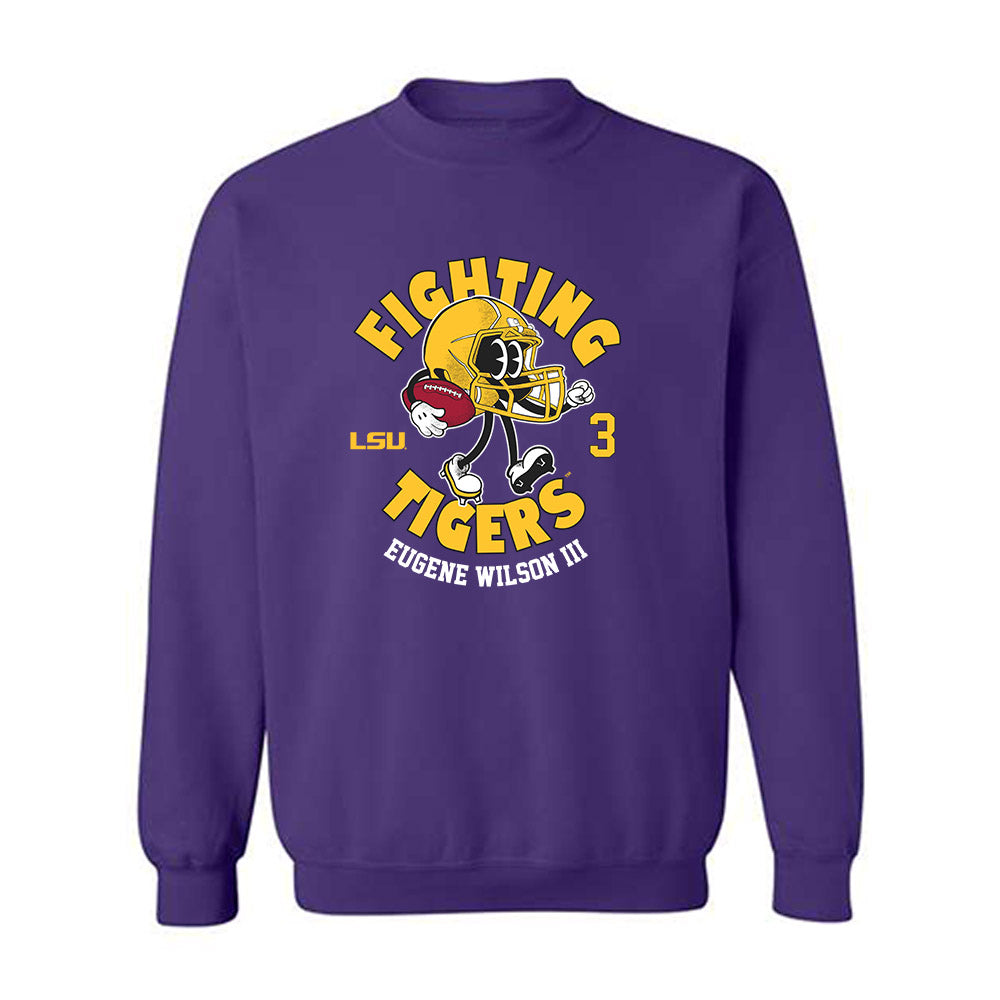 LSU - NCAA Football : Eugene Wilson III - Fashion Shersey Crewneck Sweatshirt-0