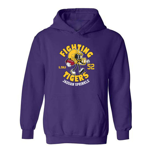 LSU - NCAA Football : Jaquan Sprinkle - Fashion Shersey Hooded Sweatshirt-0