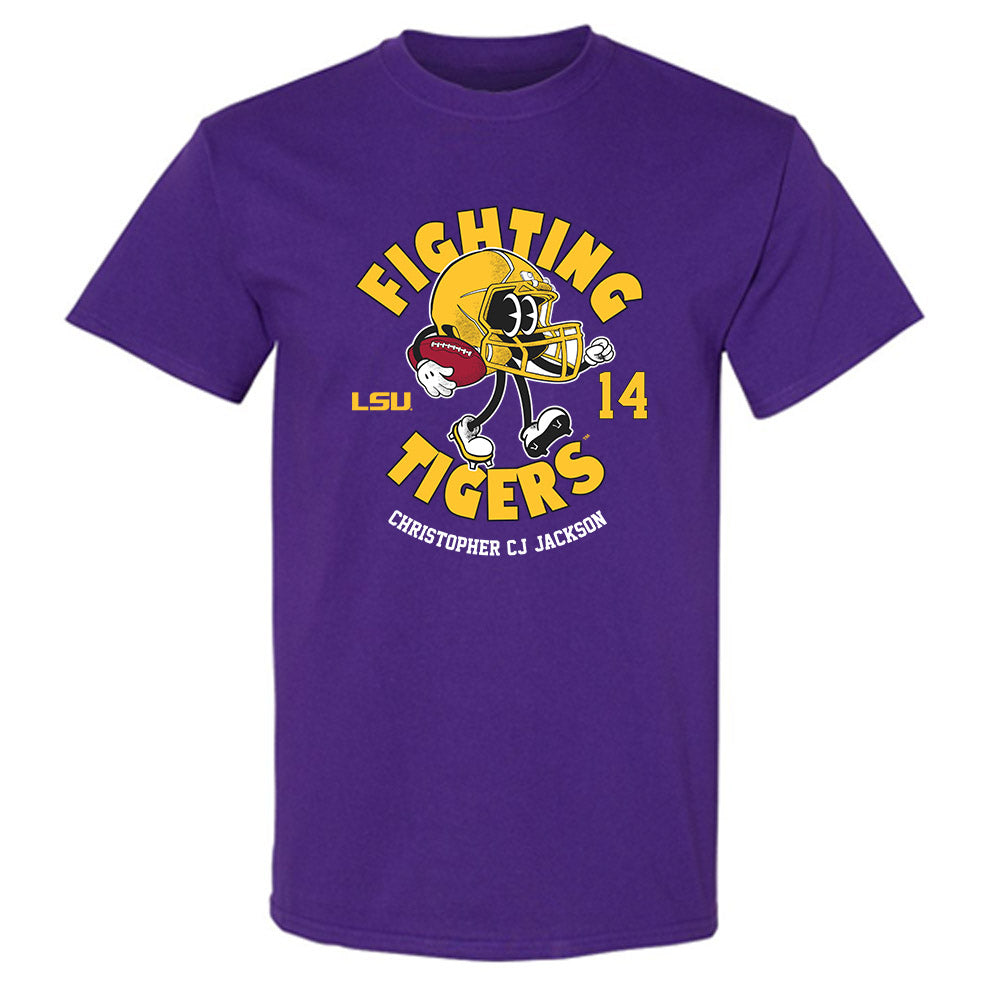 LSU - NCAA Football : Christopher "CJ" Jackson - Fashion Shersey T-Shirt-0
