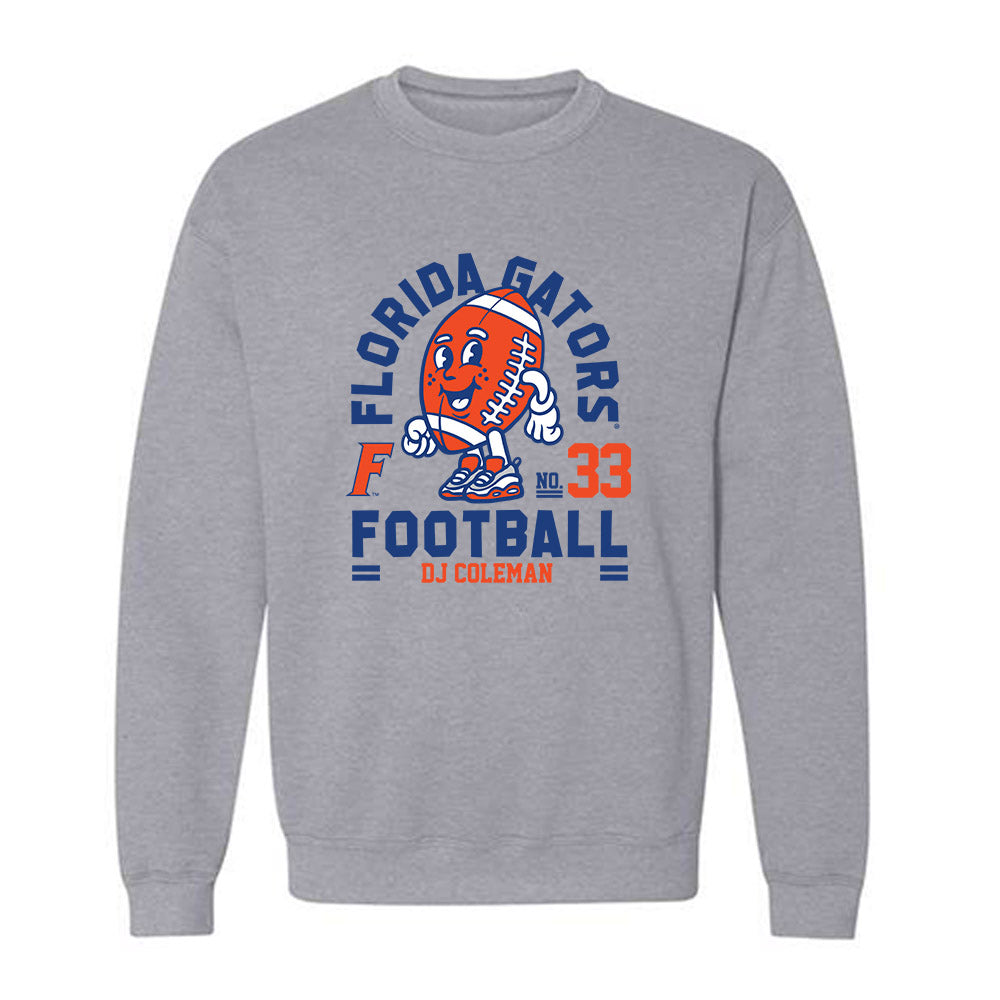 Florida - NCAA Football : DJ Coleman - Fashion Shersey Crewneck Sweatshirt-0