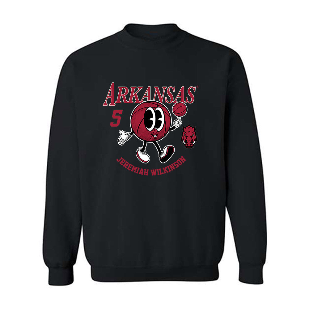Arkansas - NCAA Men's Basketball : Jeremiah Wilkinson - Fashion Shersey Crewneck Sweatshirt-0