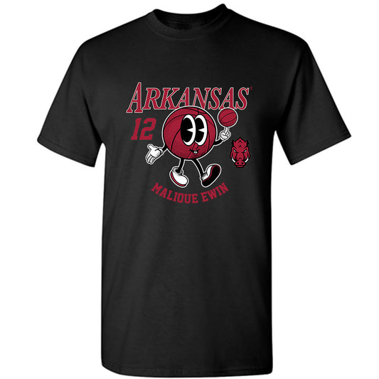 Arkansas - NCAA Men's Basketball : Malique Ewin - Fashion Shersey T-Shirt-0