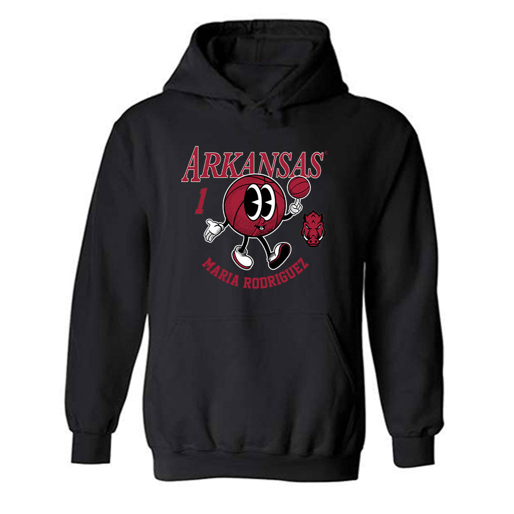 Arkansas - NCAA Women's Basketball : Maria Rodriguez - Fashion Shersey Hooded Sweatshirt-0