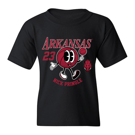 Arkansas - NCAA Men's Basketball : Nick Pringle - Fashion Shersey Youth T-Shirt-0