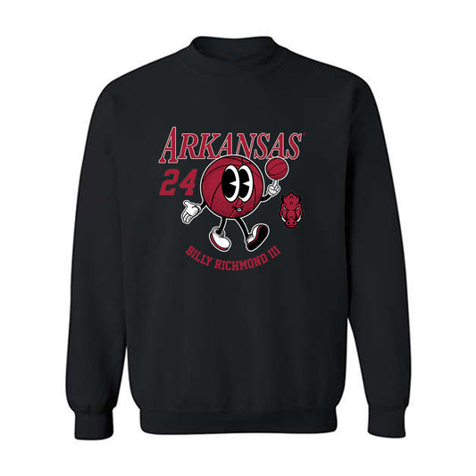 Arkansas - NCAA Men's Basketball : Billy Richmond III - Fashion Shersey Crewneck Sweatshirt-0