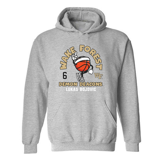 Wake Forest - NCAA Men's Basketball : Lukas Bojovic - Fashion Shersey Hooded Sweatshirt-0