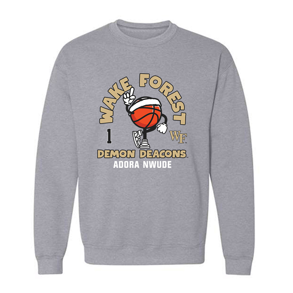 Wake Forest - NCAA Women's Basketball : Adora Nwude - Fashion Shersey Crewneck Sweatshirt-0