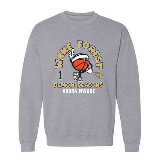 Wake Forest - NCAA Women's Basketball : Adora Nwude - Fashion Shersey Crewneck Sweatshirt-0