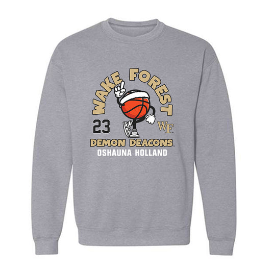 Wake Forest - NCAA Women's Basketball : Oshauna Holland - Fashion Shersey Crewneck Sweatshirt-0