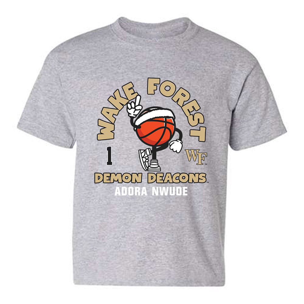Wake Forest - NCAA Women's Basketball : Adora Nwude - Fashion Shersey Youth T-Shirt-0